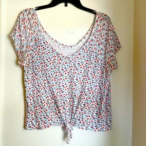 Hippie Rose Crop Top | Flower Print Girly Summer M | like Rue21